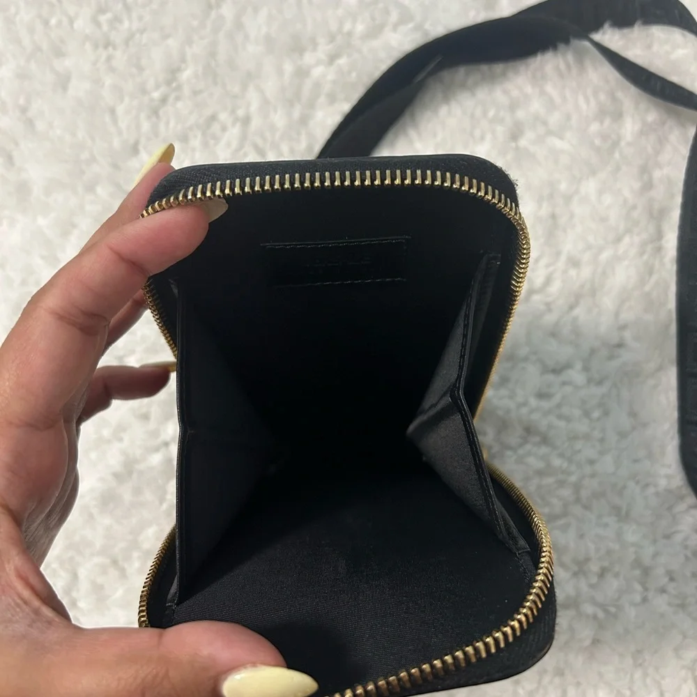 Versace Black Crossbody Pouch with Gold Emblem - Picture 2 of 4